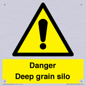 Danger Deep grain silo